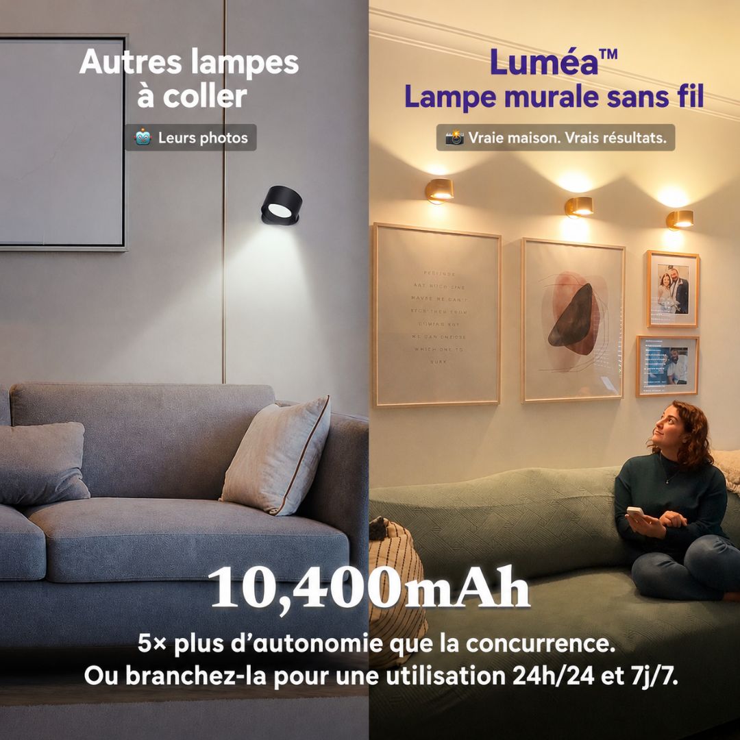 Luméa™ | Lampe murale sans fil