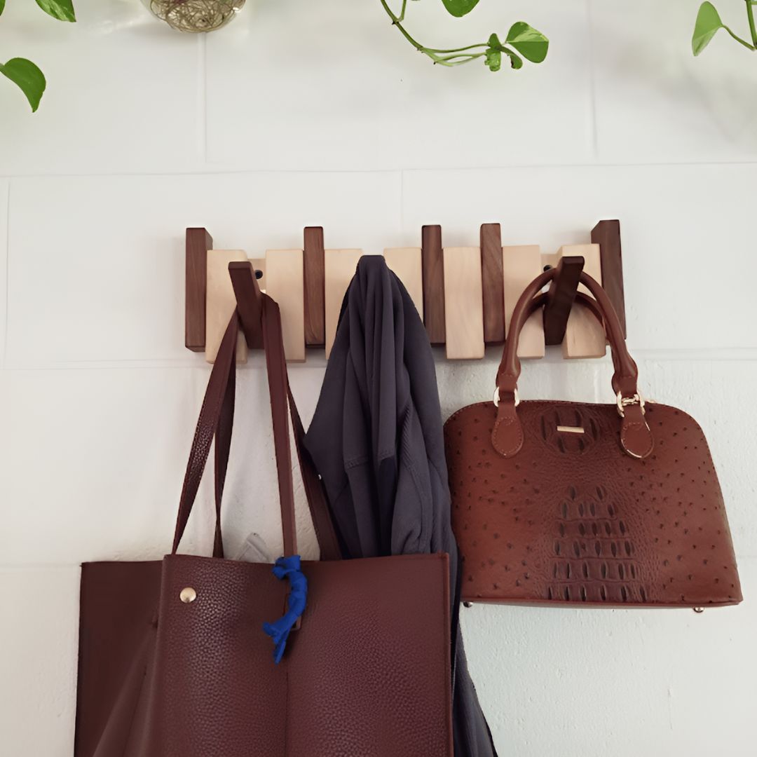 Mélovia™ | Porte-manteau mural en bois